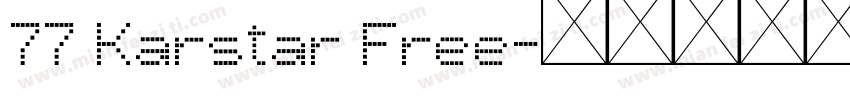 77 Karstar Free字体转换